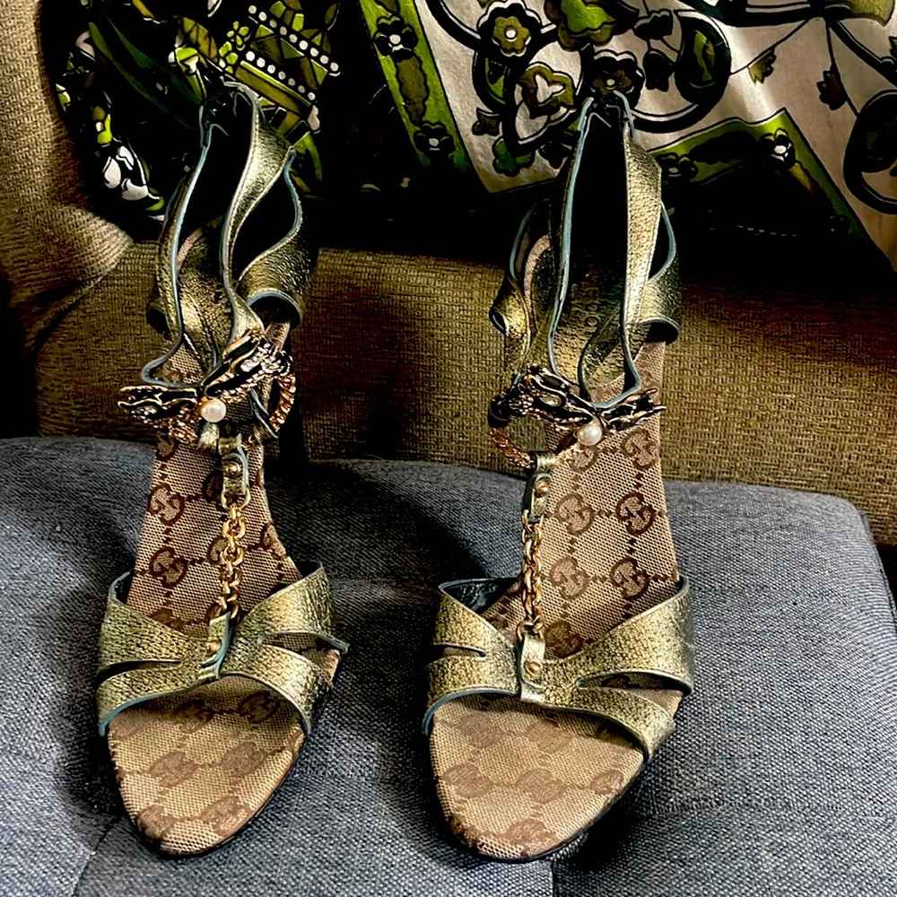 Gucci Tom Ford Era Dragon Jewel Runway Shoes